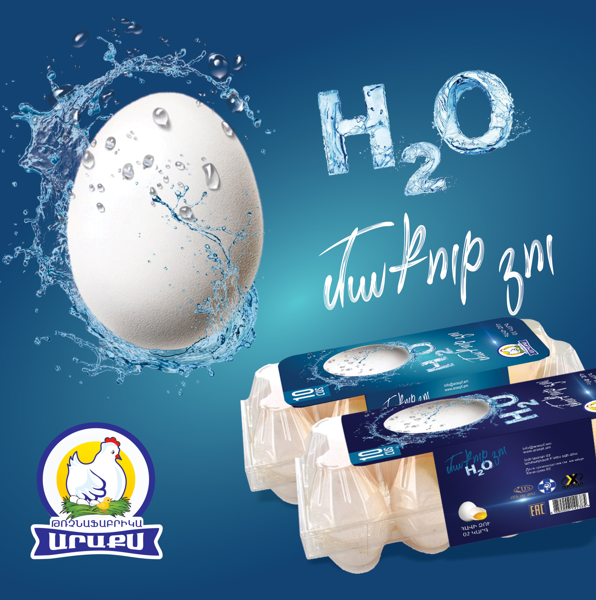 Новые чистые яйца H2O
